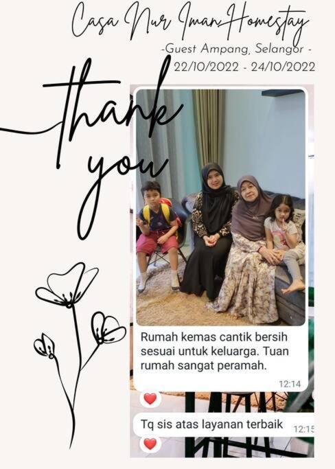 Homestay Casa Nur Iman @Adelia Kajang Zewnętrze zdjęcie
